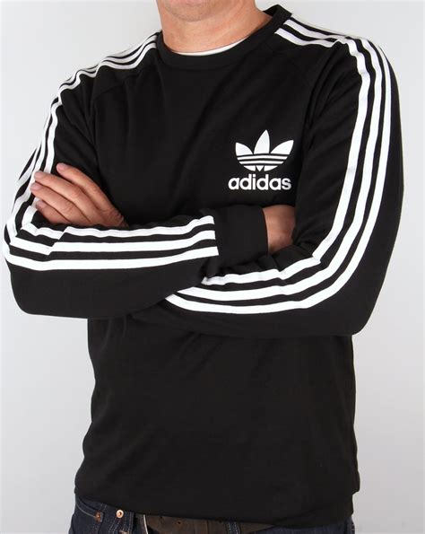 adidas longsleeve zwart man|Men's Black Originals Long Sleeve Shirts .